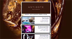 Desktop Screenshot of antidote-bar-events.com